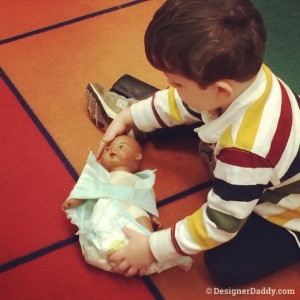 jj preschooler diaper change