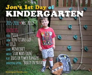 Officially the Parent of a Kindergartner