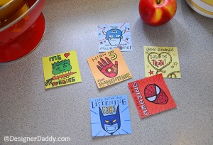 Superhero Lunch Notes for Back to School